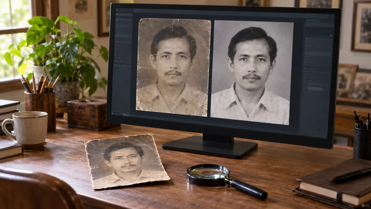 Cara Memperbaiki Foto Lama dengan AI tanpa Merubah Wajah Asli