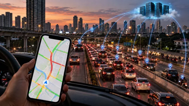 Bagaimana Google Maps Mengetahui Jalan Sedang Macet tanpa Kamera di Setiap Jalan?