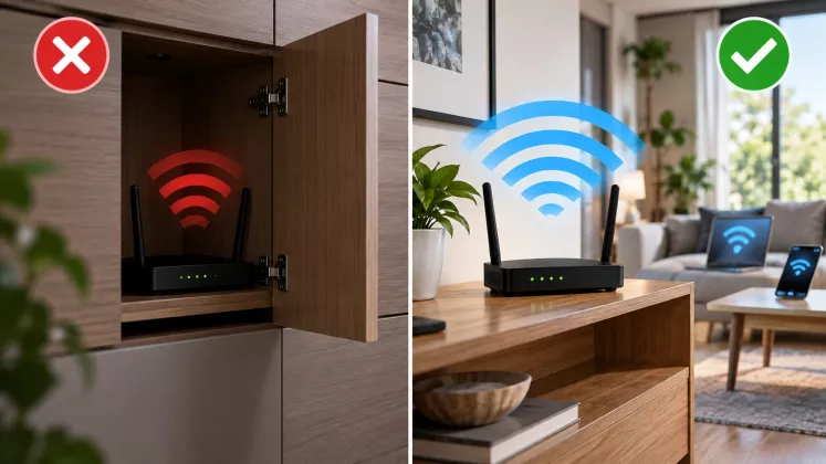 Mengapa Router WiFi Sebaiknya Tidak Diletakkan di Dalam Lemari?