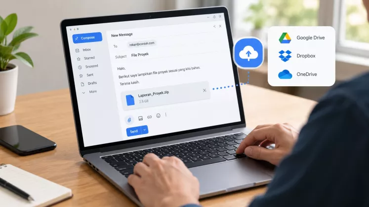 Cara Mengirim File Besar lewat Email tanpa Gagal