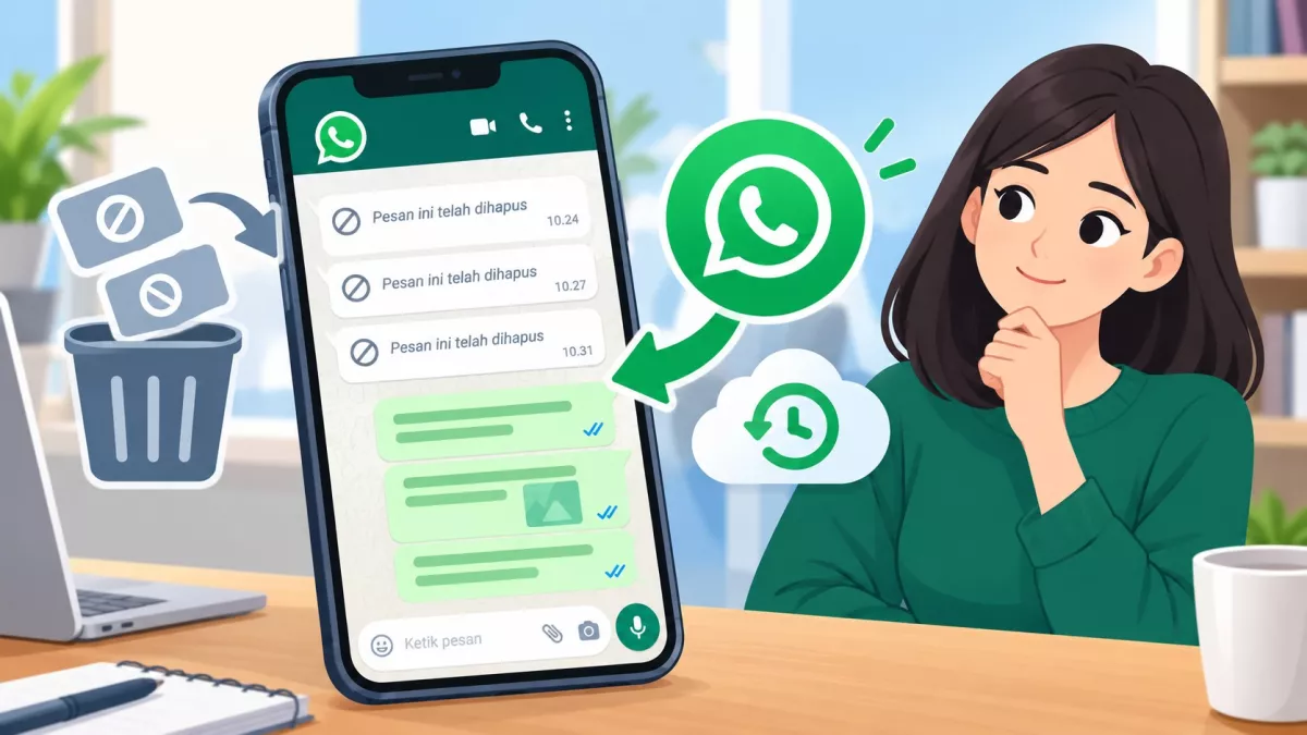 Bisakah Pesan WhatsApp yang Sudah Dihapus Dipulihkan Kembali? Ini Cara dan Syaratnya