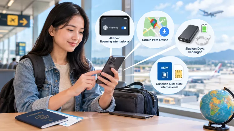 Cara Menyiapkan HP agar Tetap Bisa Digunakan saat Bepergian ke Luar Negeri