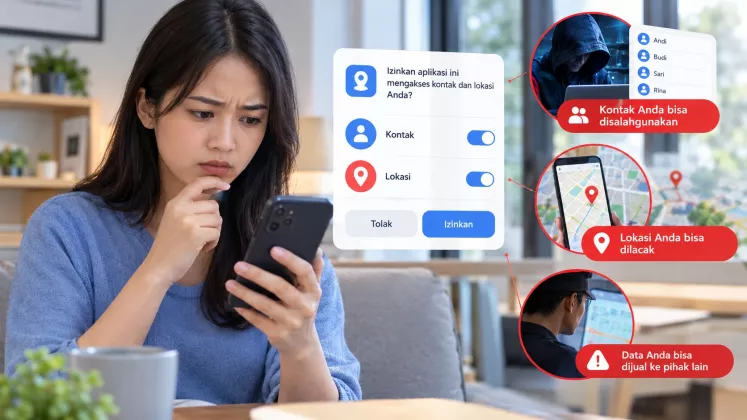 Apa Risikonya jika Kita Mengizinkan Aplikasi Mengakses Kontak dan Lokasi?
