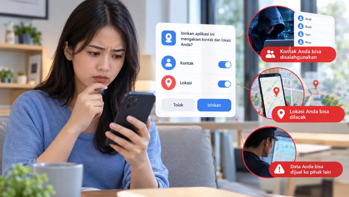 Apa Risikonya jika Kita Mengizinkan Aplikasi Mengakses Kontak dan Lokasi?