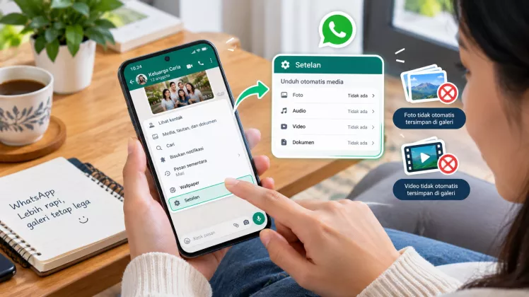 Cara Mencegah Foto dari Grup WhatsApp Memenuhi Galeri HP