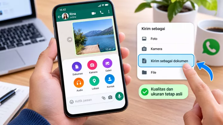 Cara Mengirim Foto di WhatsApp tanpa Mengubah Ukuran dan Kualitas Aslinya