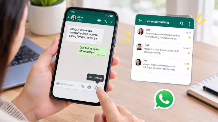 Cara Menyimpan Pesan Penting WhatsApp agar Mudah Ditemukan Kembali