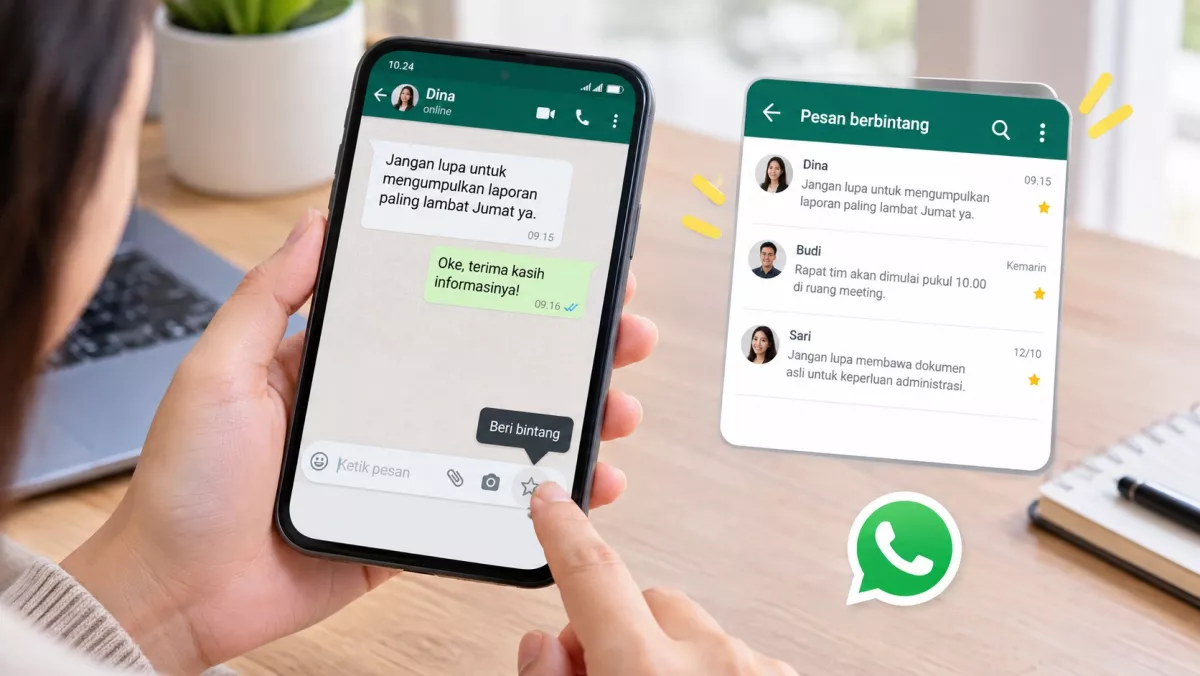 Cara Menyimpan Pesan Penting WhatsApp agar Mudah Ditemukan Kembali