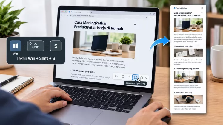 Trik Mengambil Screenshot Panjang di Komputer tanpa Menyatukan Banyak Gambar