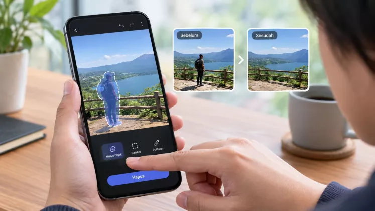 Bagaimana AI di HP Bisa Menghapus Objek dari Foto tanpa Merusak Latar Belakang?