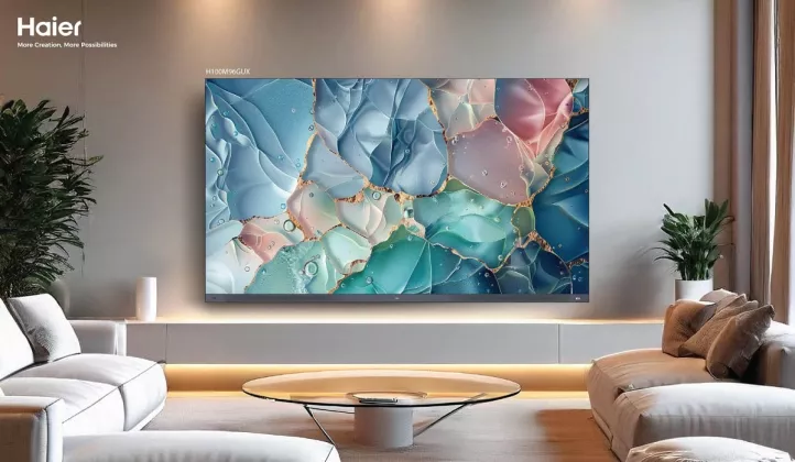 Haier Rilis TV 100 Inci H100M96GUX M96 Series: Hadirkan Sensasi Bioskop Pribadi dengan Audio KEF