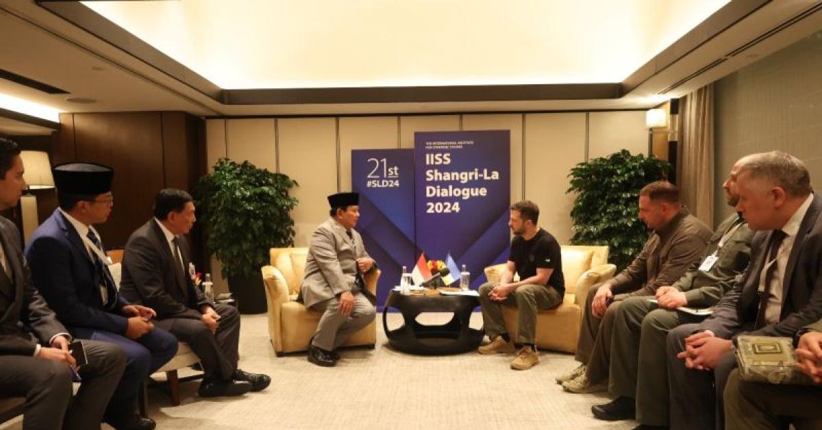 Prabowo Subianto Bertemu Presiden Ukraina di Singapura, ini yang Dibahas