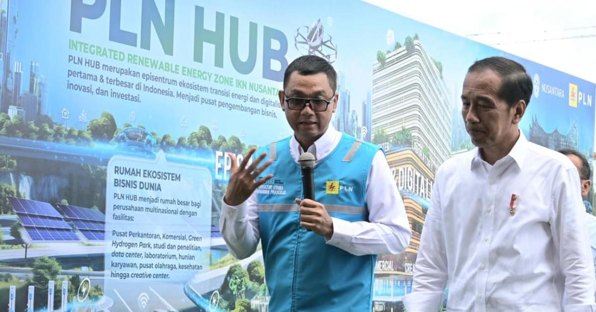 Presiden Joko Widodo Tandai Pembangunan PLN Hub, Pusat Ekosistem Transisi Energi dan Layanan Digital di Jantung IKN