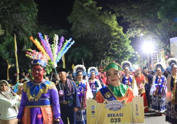 Pemkot Bekasi Turut Meramaikan Pawai Budaya Rakernas Apeksi 2024 di Balikpapan