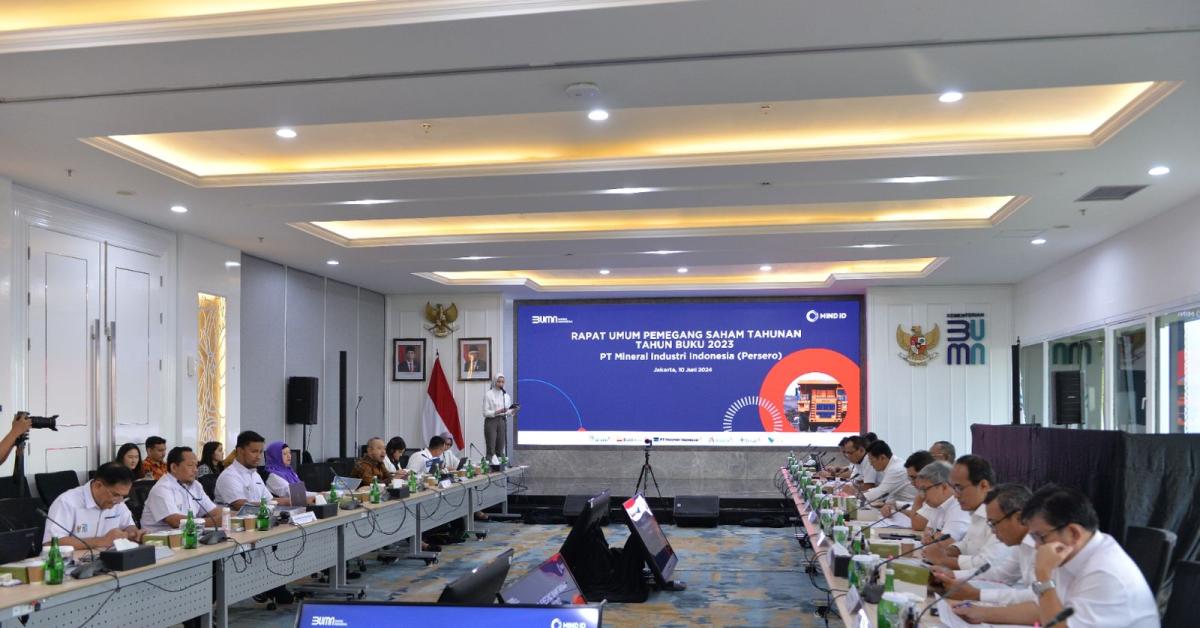 RUPST 2023 Ketok Laba Rp27,5 Triliun, MIND ID Lanjutkan Kinerja Berkelanjutan