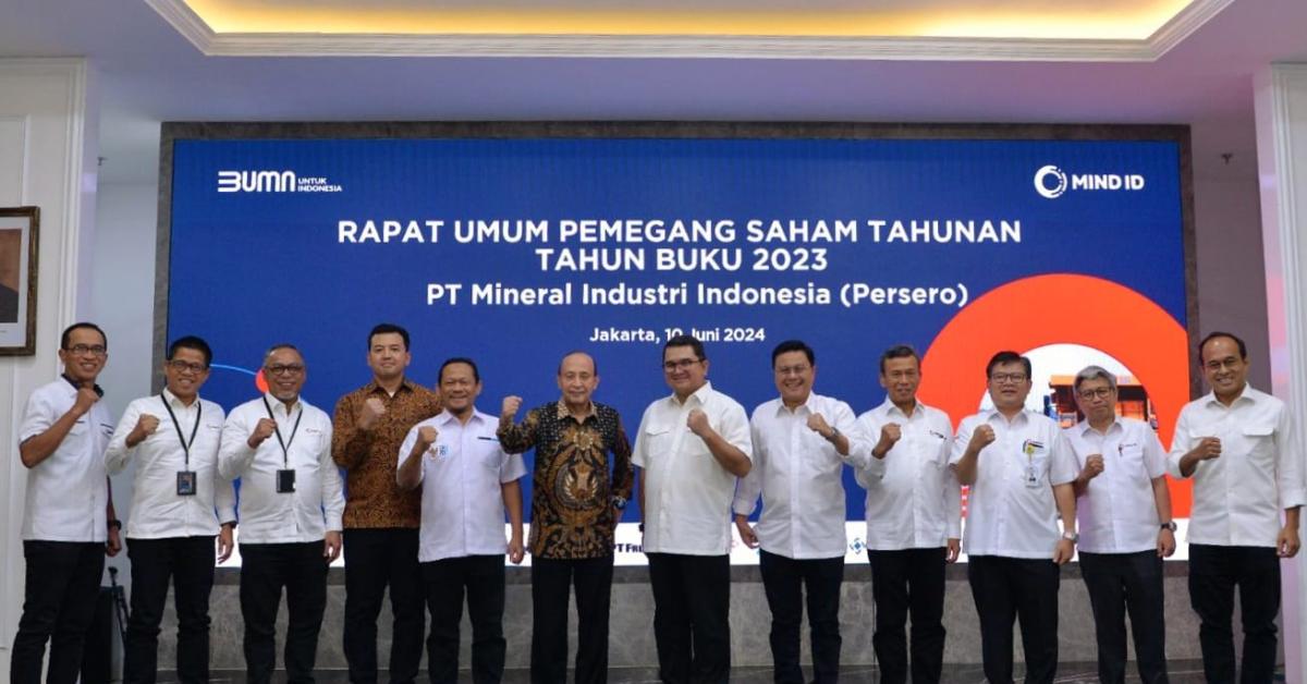 RUPST 2023 Ketok Laba Rp27,5 Triliun, MIND ID Lanjutkan Kinerja Berkelanjutan