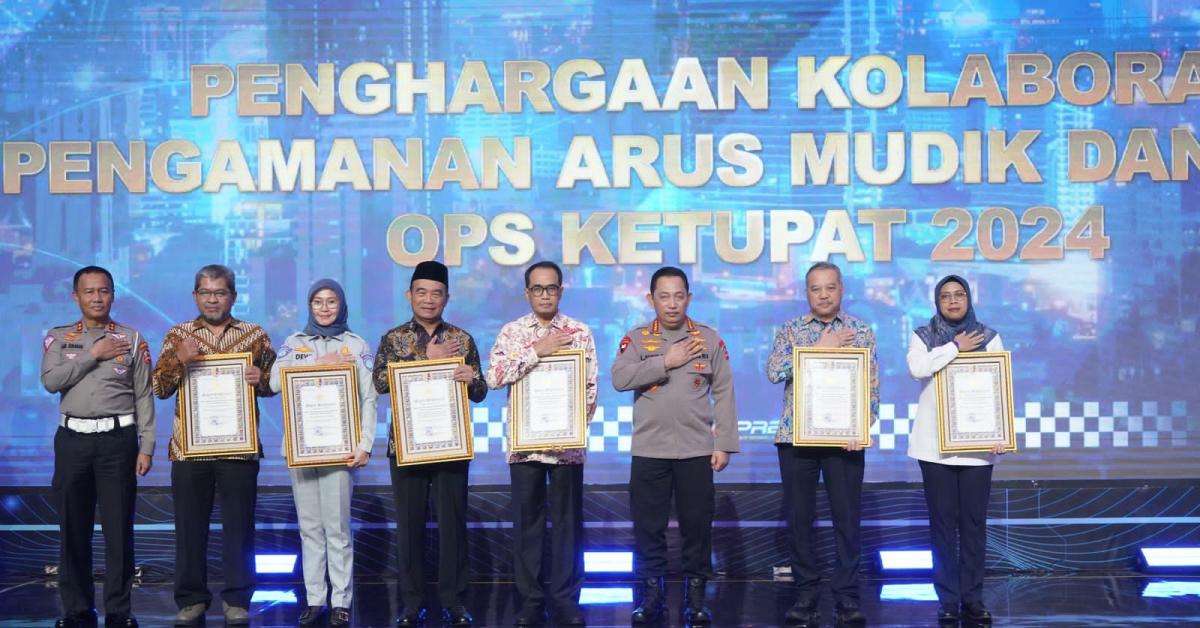 Jasa Marga Raih Penghargaan dari Korlantas Polri atas Kolaborasi dalam Berikan Pelayanan Selama Periode Hari Raya Idulfitri 2024