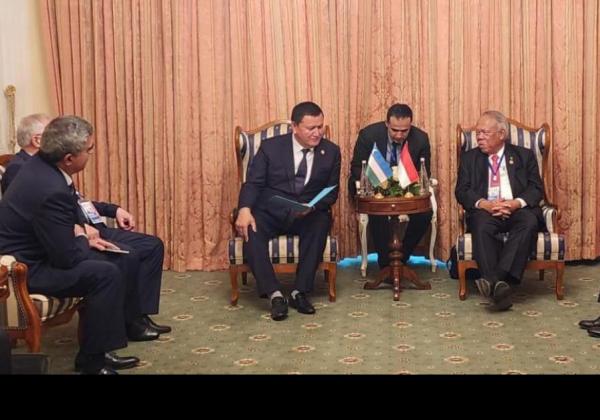Pertemuan Bilateral dengan Menteri Sumber Daya Air Uzbekistan, Menteri Basuki Sampaikan Peluang Kerja Sama