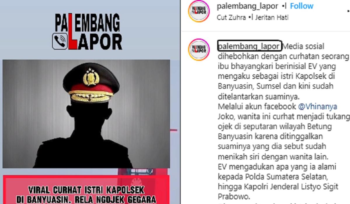 Viral! Kapolsek di Banyuasin Tega Menelantarkan Anak-Istri Selama 7 Tahun, Bukti Perselingkuhan Memperkuat