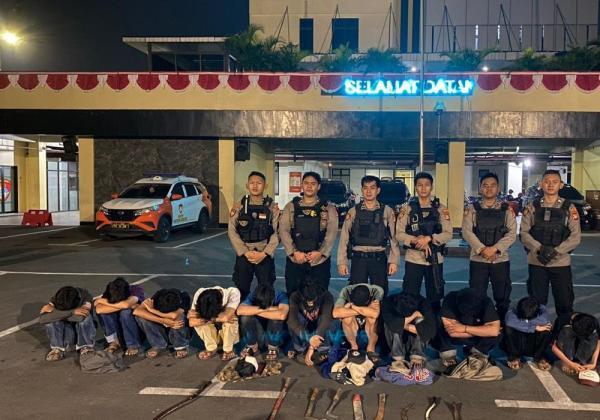 Polisi Tangkap 13 Remaja yang Akan Tawuran di Bekasi, Busur Hingga Celurit Diamankan 