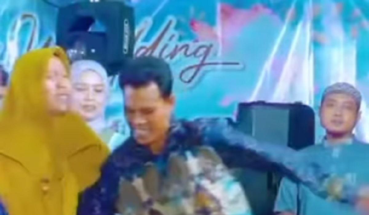 Cemburu Buta! Istri Ngamuk & Seret Suami Pulang Usai Duet Biduan