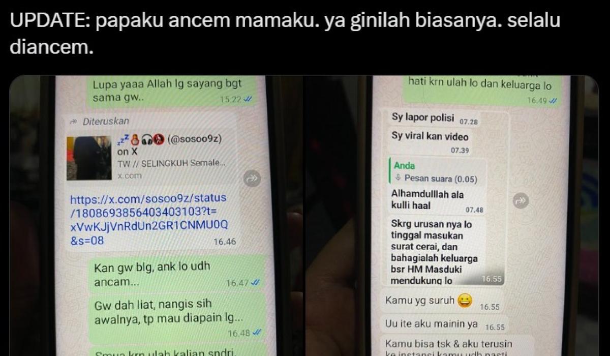 Babak Baru Ibu dan Anak Labrak Ayah, Diancam Dilaporkan ke Polisi UU ITE