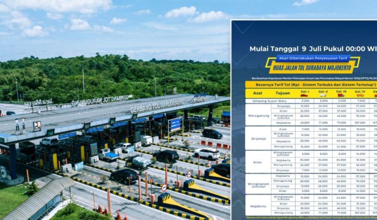 Tarif Tol Surabaya-Mojokerto Naik Mulai 9 Juli 2024, Ini Besarannya