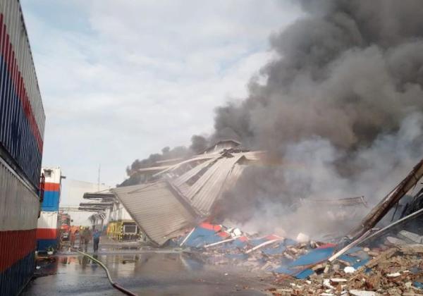 Pabrik Makaroni PT Kobe Boga Utama Kebakaran di Kawasan Industri Jatake Tangerang