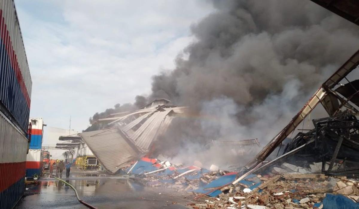 Pabrik Makaroni PT Kobe Boga Utama Kebakaran di Kawasan Industri Jatake Tangerang