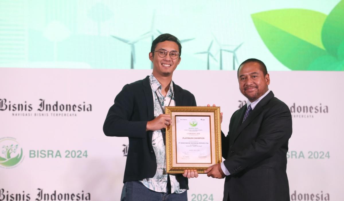 Upaya Nyata BRI Atasi Masalah Sampah dan Lawan Perubahan Iklim Buahkan Penghargaan Platinum pada BISRA Awards 2024