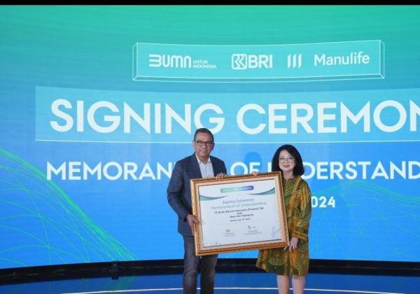 Permudah Pembayaran Premi Asuransi, BRI Jalin Kerja Sama dengan Manulife Indonesia