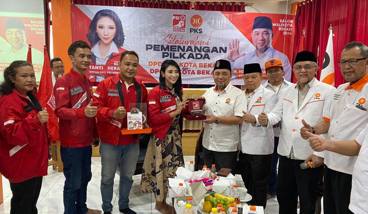 Jelang Pilkada 2024 Kota Bekasi, PSI dan PKS Lakukan Silaturahmi Pemenang
