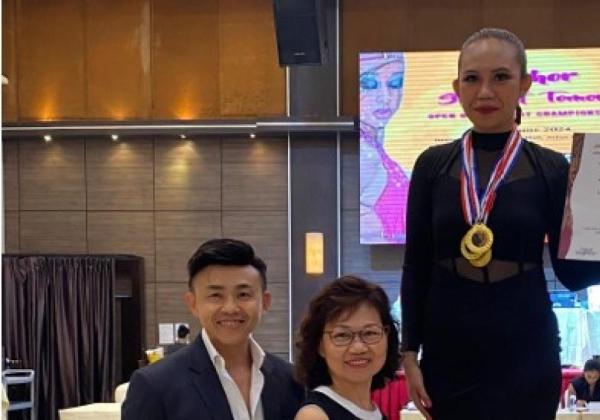 Mahasiswa Universitas Esa Unggul, Devvny Hera Holyanna, Raih 9 Medali Emas di “Johor Stars of Tomorrow Open Dancesport Championship”