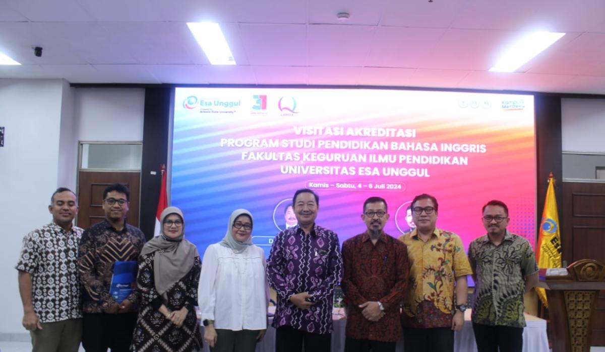 Visitasi Asesmen Lapangan Program Studi Pendidikan Bahasa Inggris FKIP Universitas Esa Unggul 2024