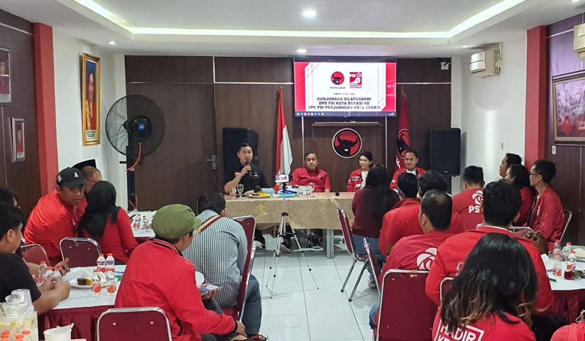 Pemanasan Jelang Pilkada 2024, DPD PSI Sambangi DPC PDI Perjuangan Kota Bekasi