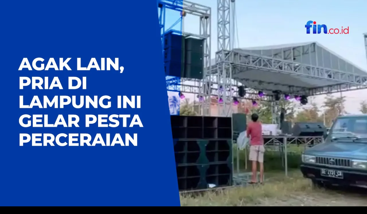 Agak Lain, Pria di Lampung Ini Gelar Pesta Perceraian