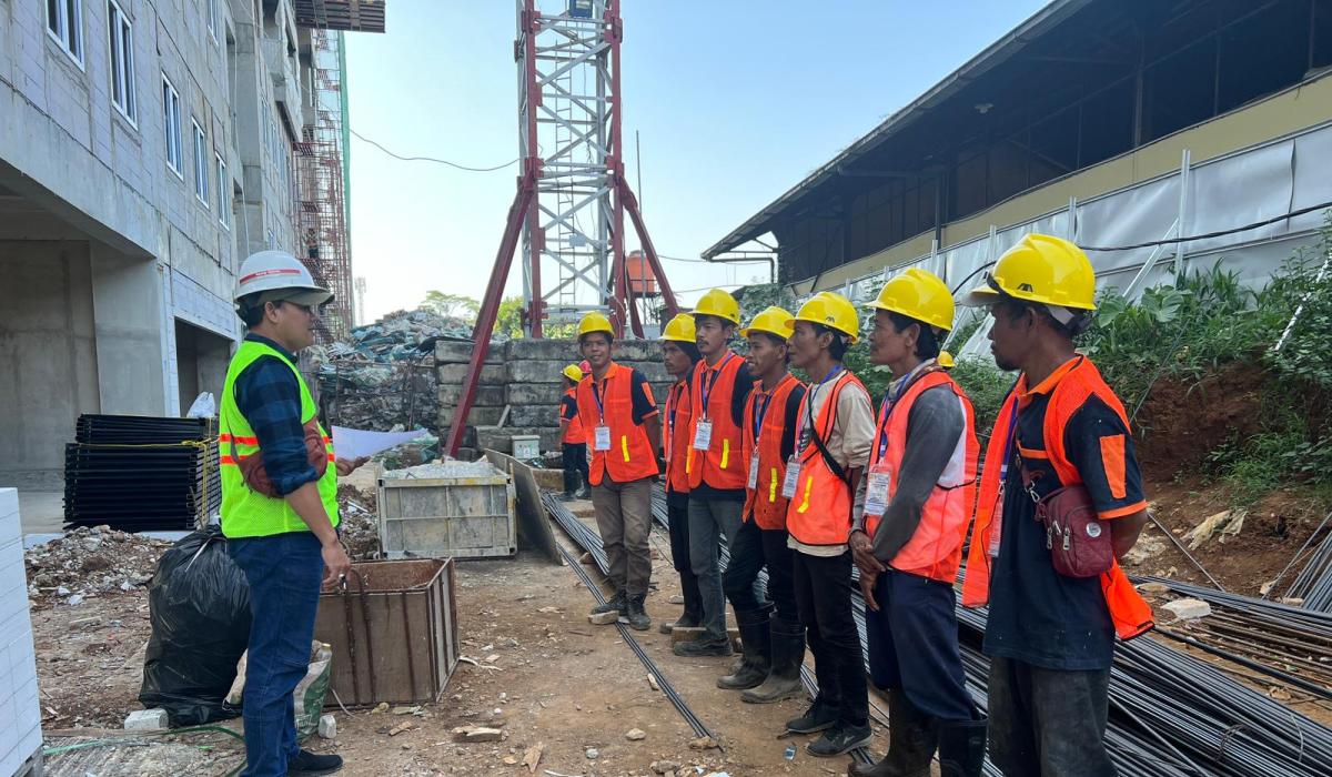 112 Pekerja Pembangunan Rusun ASN di Jawa Tengah Ikuti Sertifikasi K3