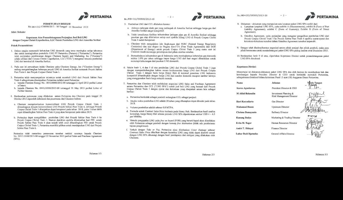 KPK Duga Ada Pemalsuan Dokumen Rapat Direksi Pertamina terkait Pembelian LNG, Pengamat: Tidak Mungkin Dokumen Palsu Bisa Masuk RKAP! 093638