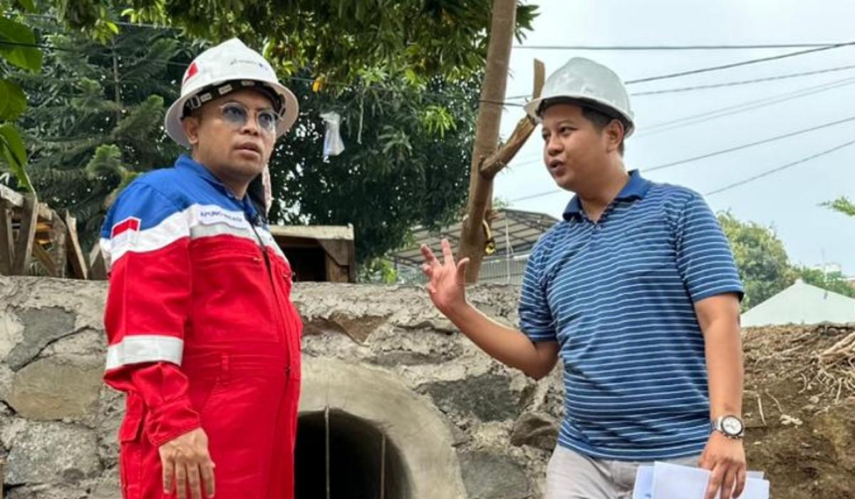 Antisipasi Banjir, KSO Foster Oil Energy dan PT Migas Bekasi Bangun Crossing Saluran Air