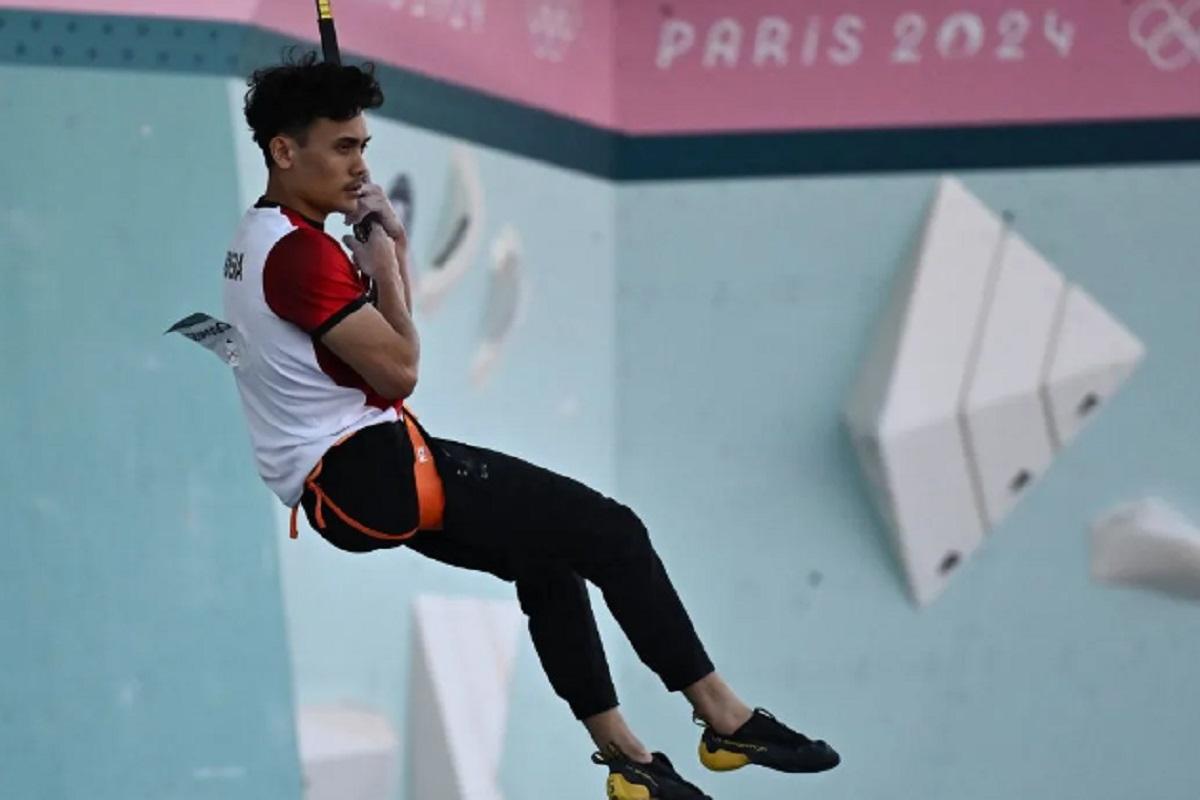 Olimpiade Paris 2024: Atlet Panjat Tebing Veddriq Sumbang Emas Nomor Speed Putra