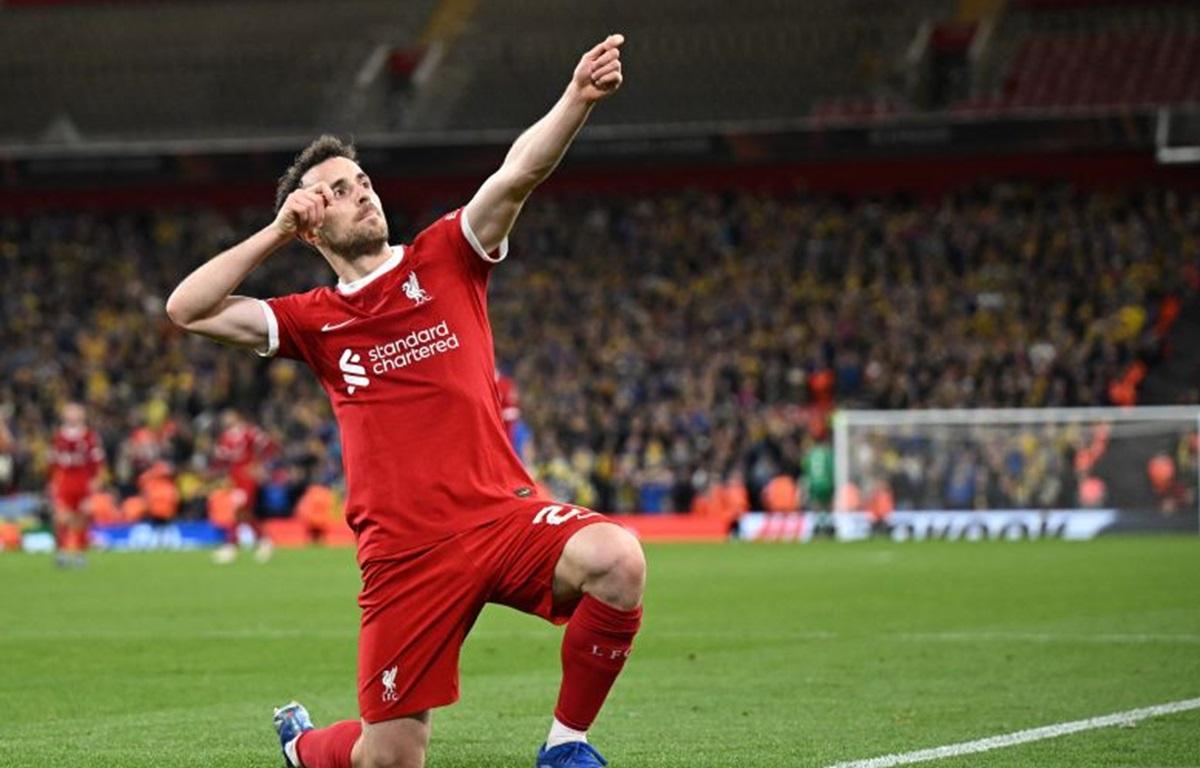 Diogo Jota Sebut Golnya ke Gawang Sevilla Jadi Salah Satu yang Terbaik