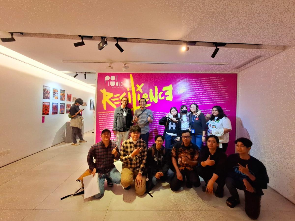 Mahasiswa Prodi DKV Esa Unggul Berpartisipasi pada Pameran “Potluck” IKJ