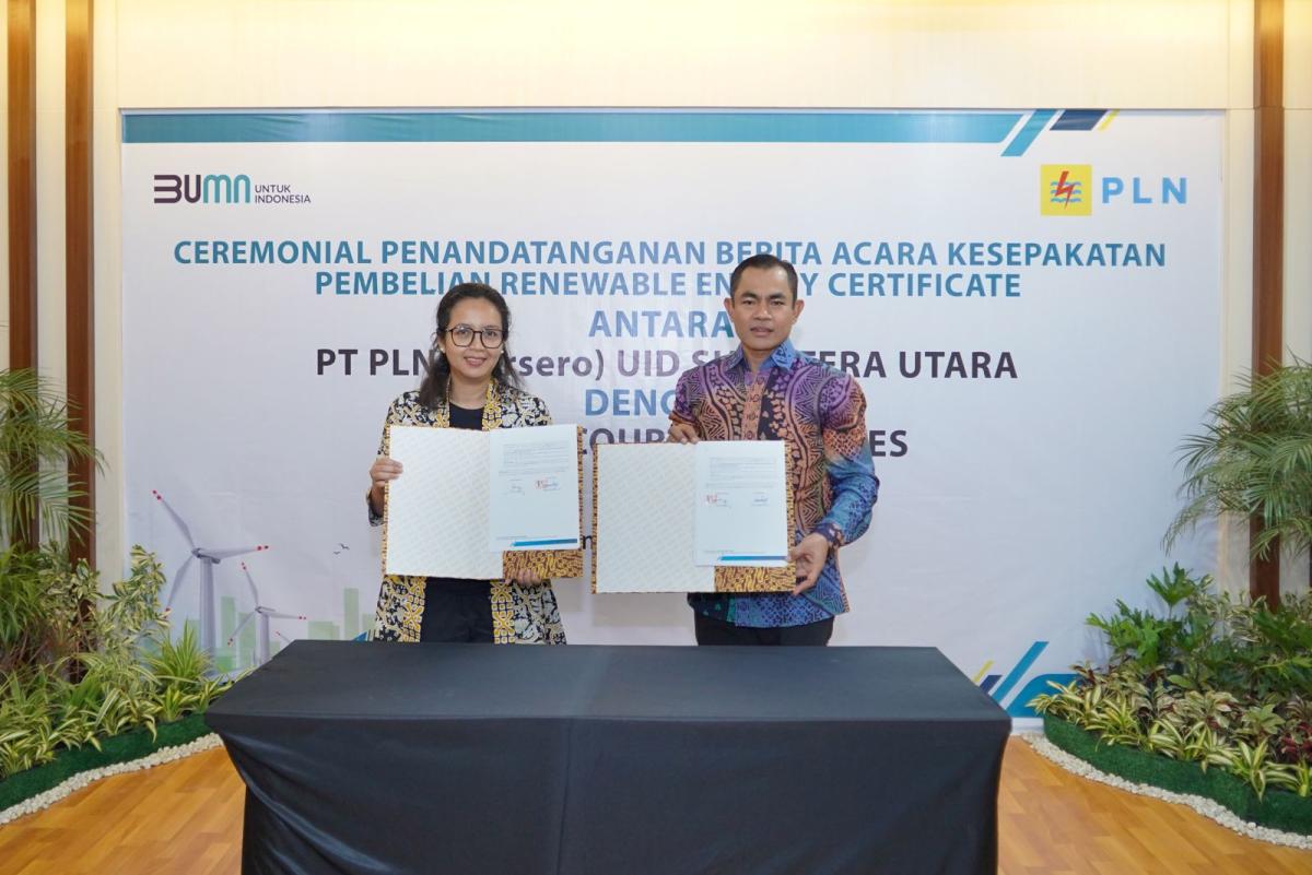 Dukung Green Industry, PLN Salurkan 275 Ribu Unit REC ke PT Agincourt Resources di Medan