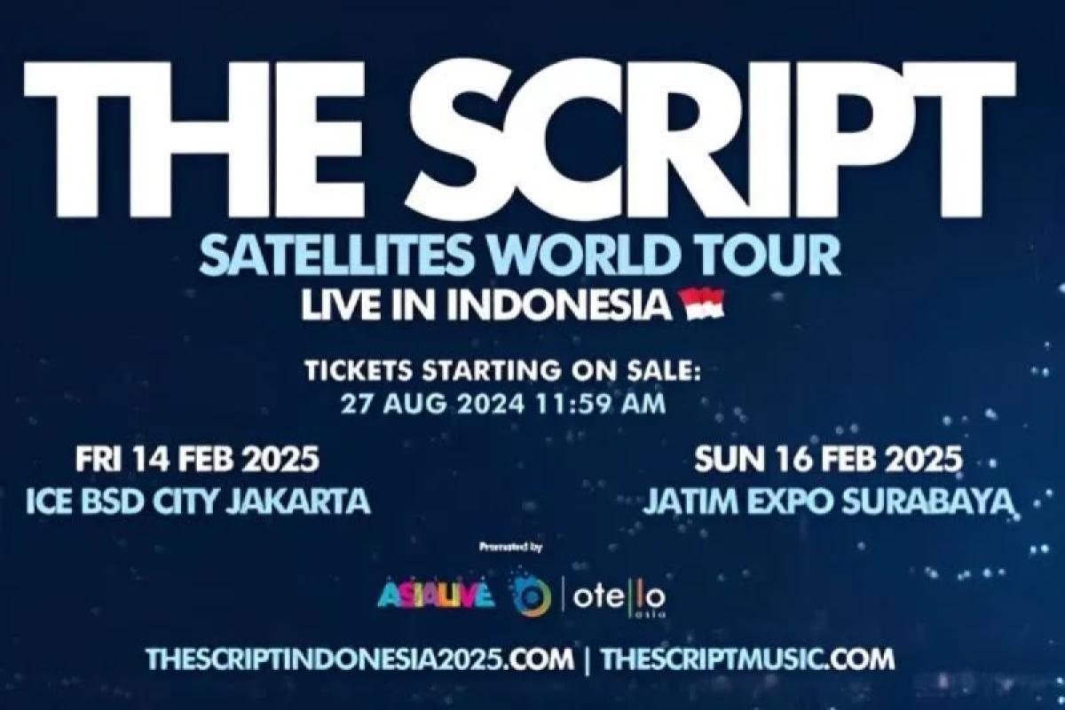 Resmi Dirilis, Harga Tiket Konser The Script Satellites World Tour 2025 Jakarta dan Surabaya