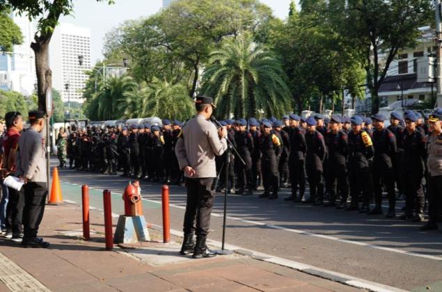 Polisi Terjunkan 1.634 Personel Gabungan Amankan Debat Cagub Cawagub DKI Jakarta Hari Ini