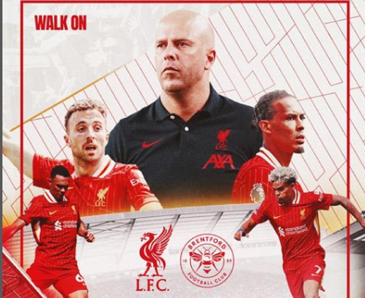 Link Live Streaming Liverpool vs Brentford di Liga Inggris 2024-2025 