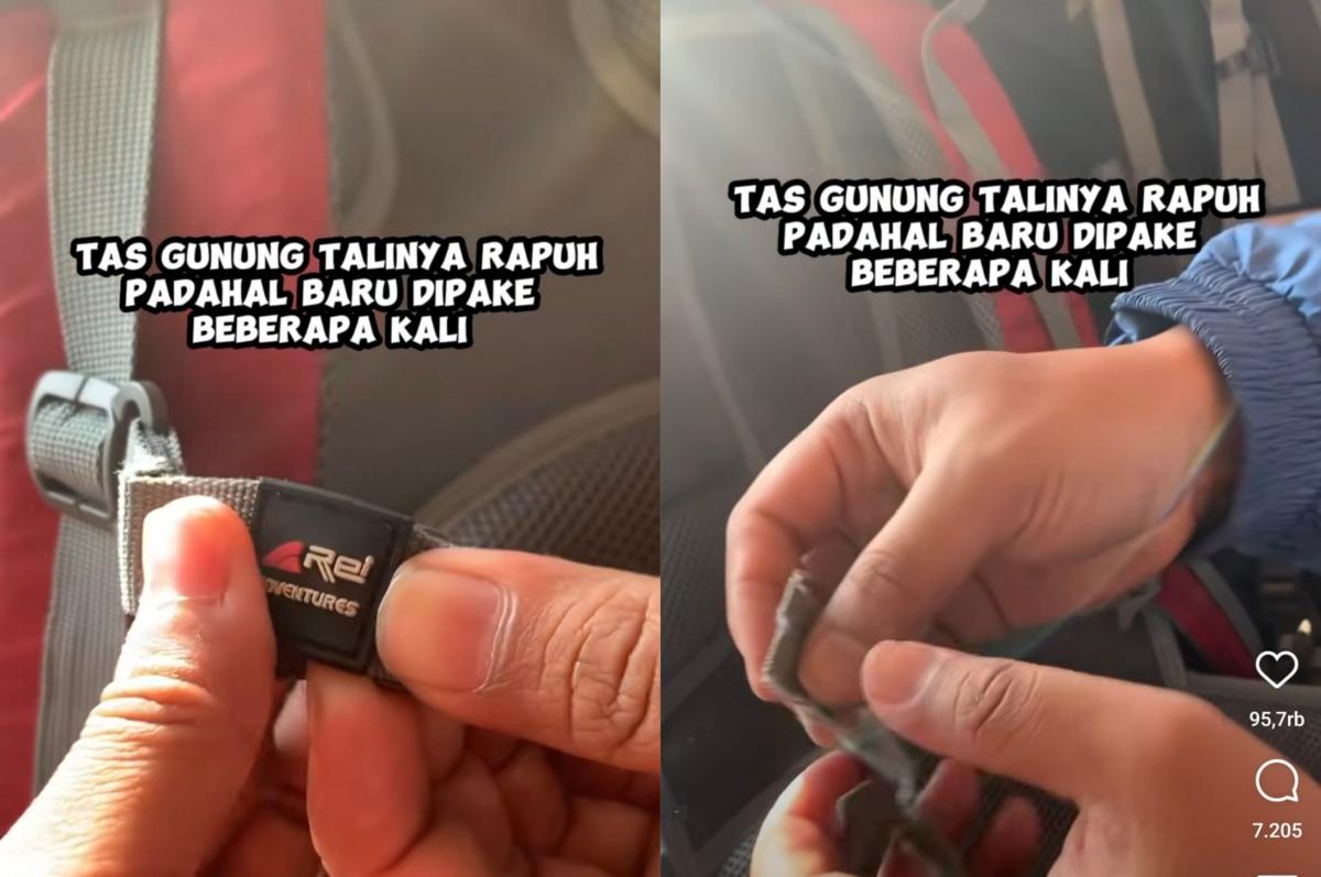 Viral Pengguna Keluhkan Kualitas Tas Gunung Rapuh, Arei Outdoor Kirim Produk Baru