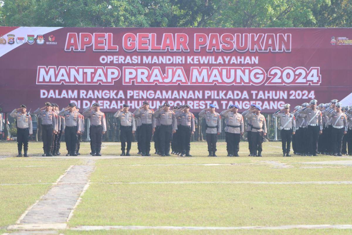 Waspadai Potensi Kerawanan, Polresta Tangerang Amankan Pilkada Selama 117 Hari