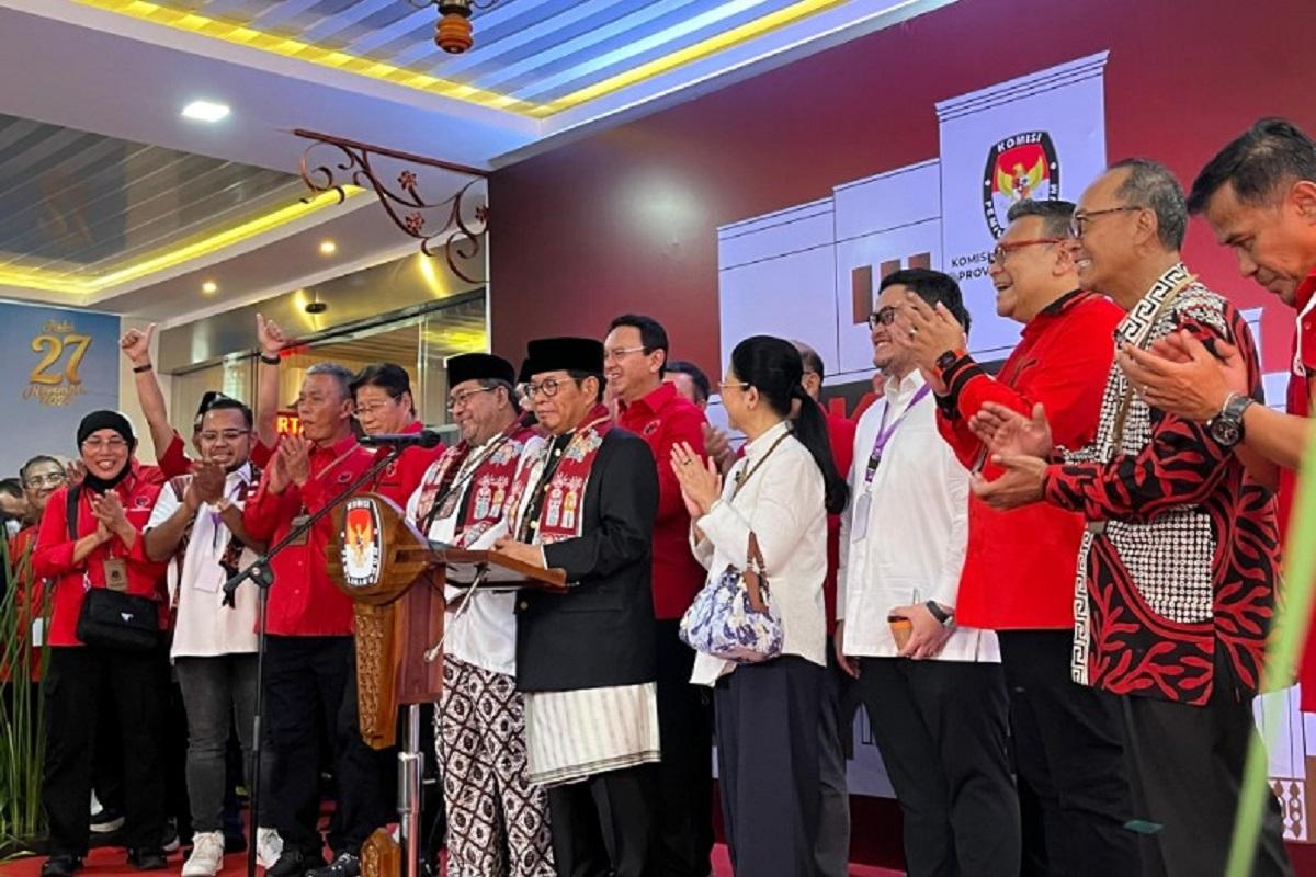 Pasangan Pramono Anung-Rano Karno Resmi Daftar Pilgub Jakarta ke KPU DKI