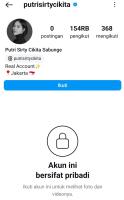 Usai Jadi Duta Sopan Santun Gegara 'Ganggu Orang Makan' dan Tuduh 'Ngobat', IG Briptu Sirty Cikita di-Privat